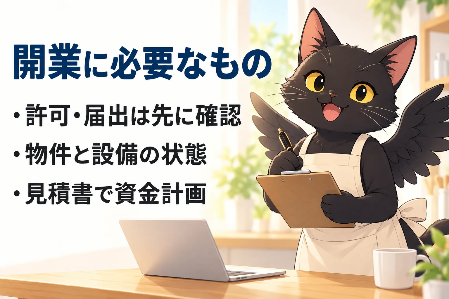 スナックの開業に必要なもの