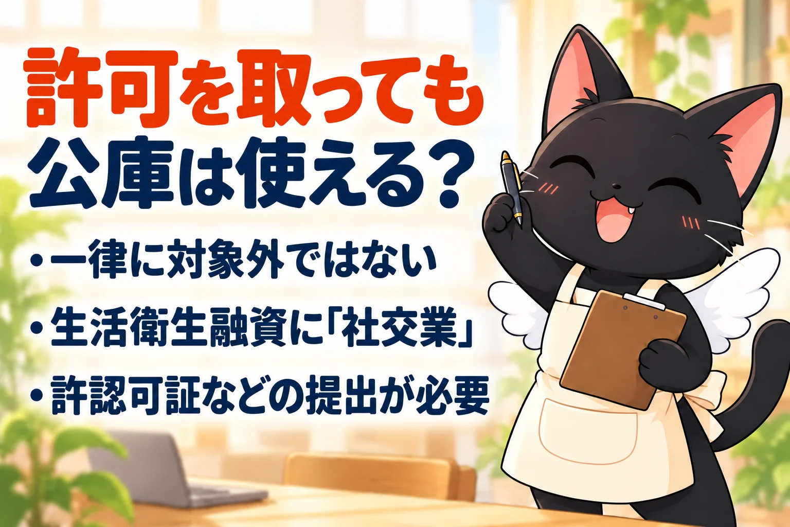 風俗営業許可を取ると日本政策金融公庫から借りられなくなる？